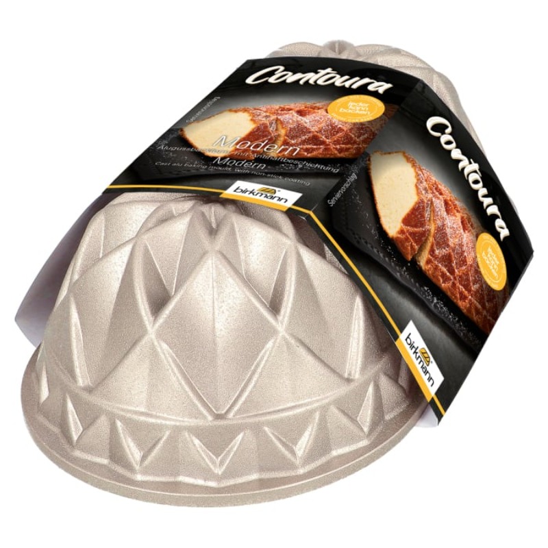 CAST ALUMINIUM CAKE PAN MODERN Ø 26 CM WITH NON-STICK COATING CONTOURA