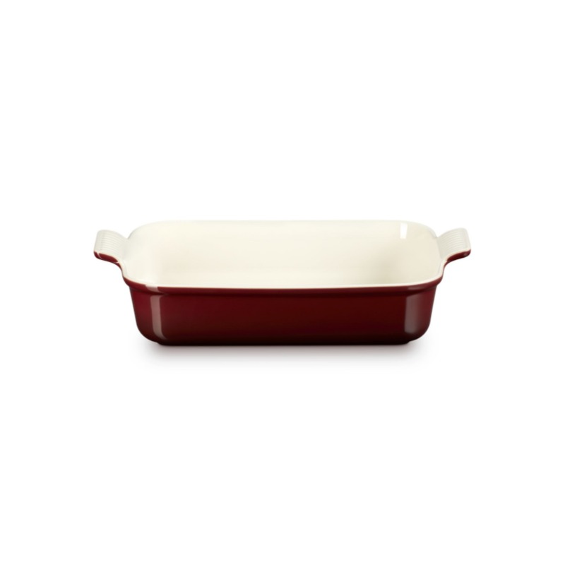 32cm STONEWARE HERITAGE RECTANGULAR DISH - GARNET