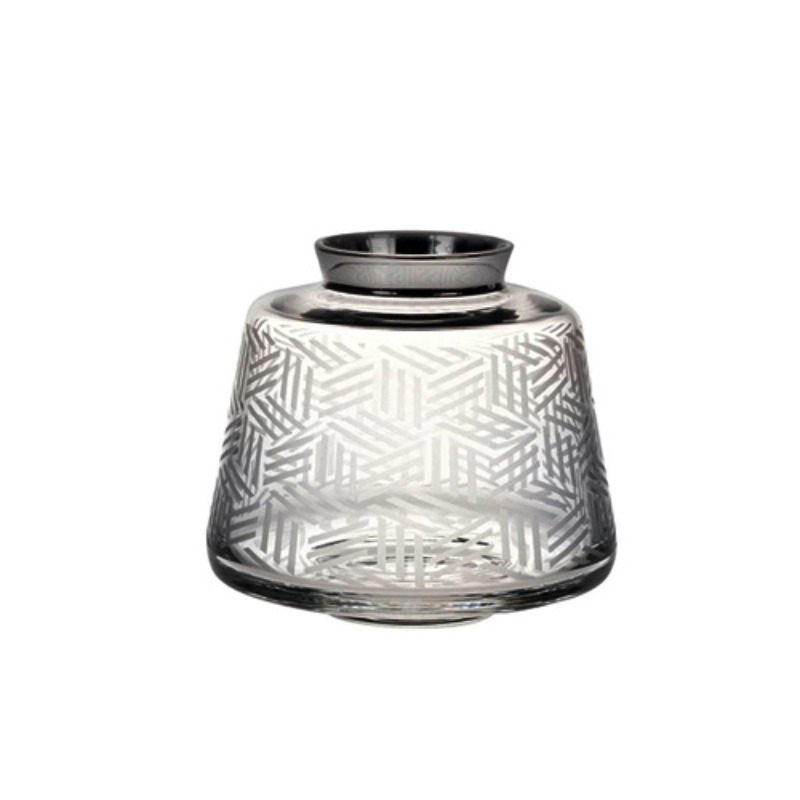 SMALL VASE W/PLATINUM POTTO