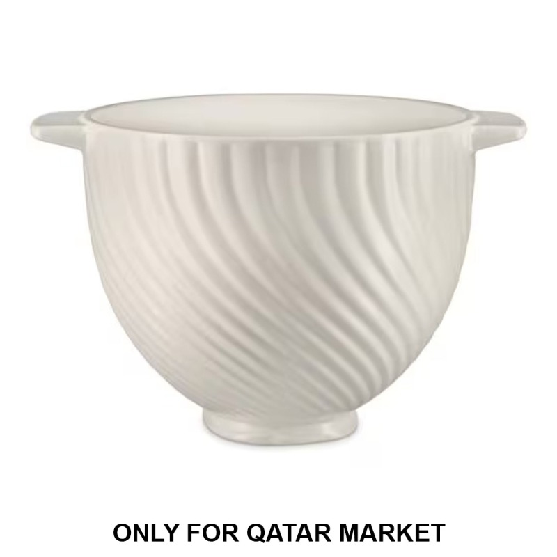 4.8L CERAMIC MIXING BOWL - MERINGUE WHITE
