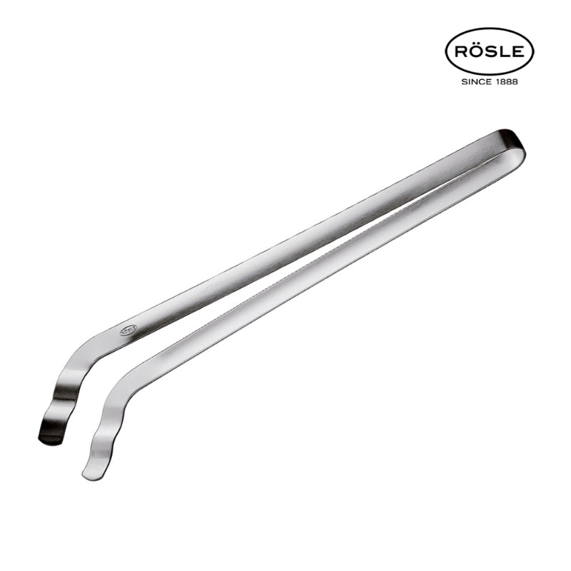 GRILL TONGS CURVED - STAINLESS STEEL