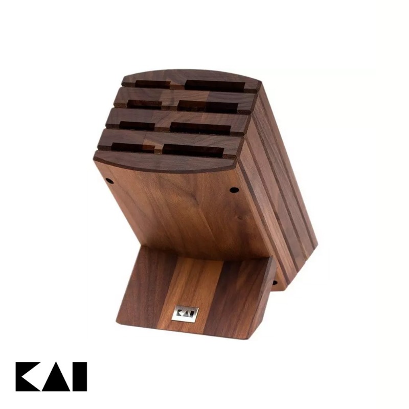 KNIFE BLOCK WALNUT