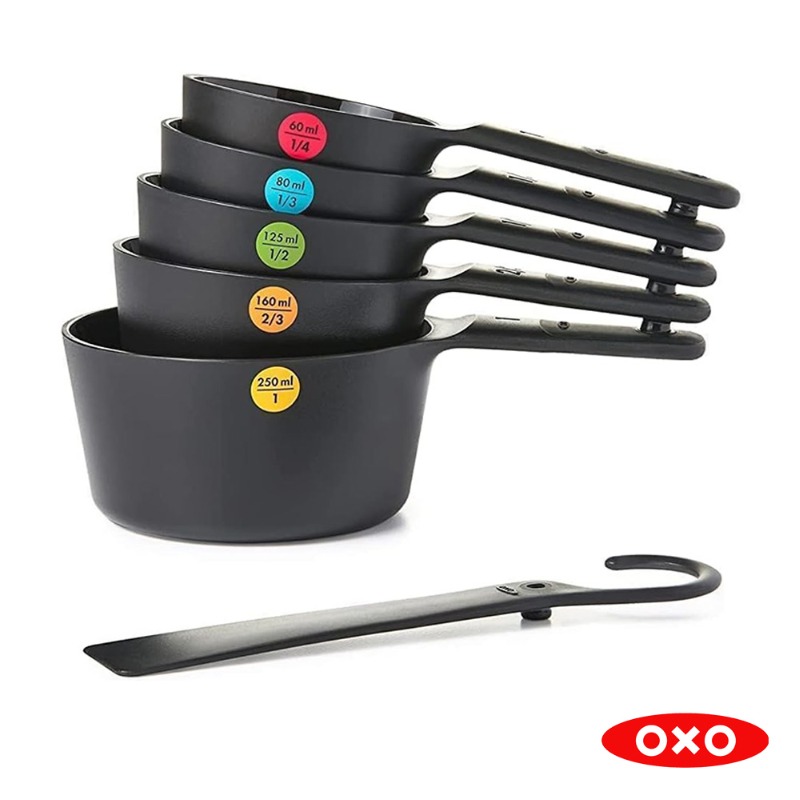 6 PC PLASTIC MEASURING CUPS