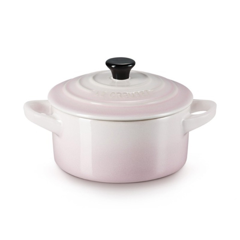 10CM STONEWARE MINI COCOTTE - SHELL PINK