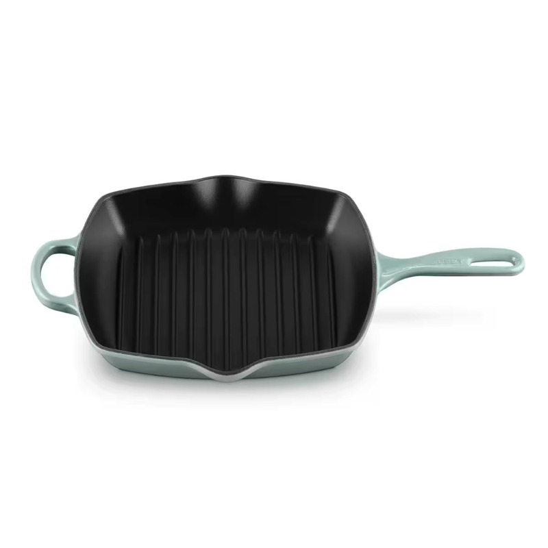 26CM SIGNATURE CAST IRON SQUARE GRILLIT - SEA SALT