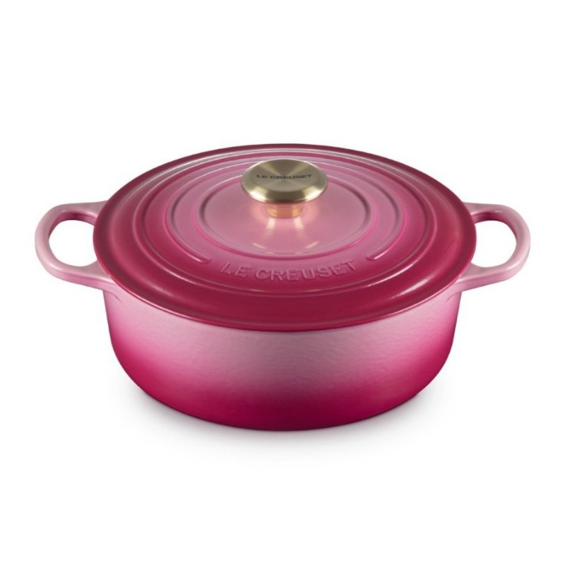 31CM CAST IRON OVAL SHALLOW CASSEROLE - BERRY LIGHT