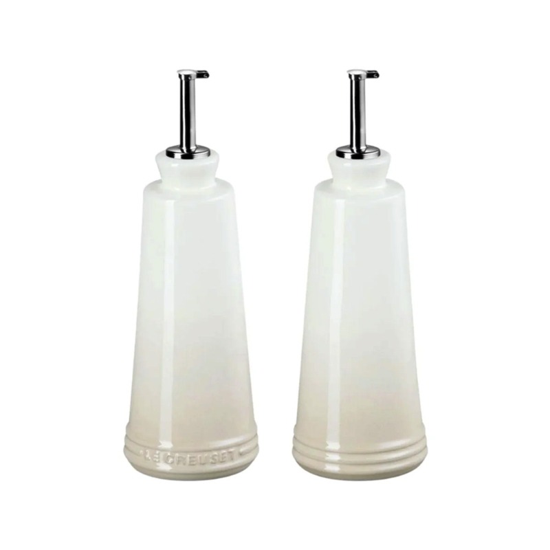 330ML SIGNATURE STONEWARE OIL & VINEGAR SET - MERINGUE