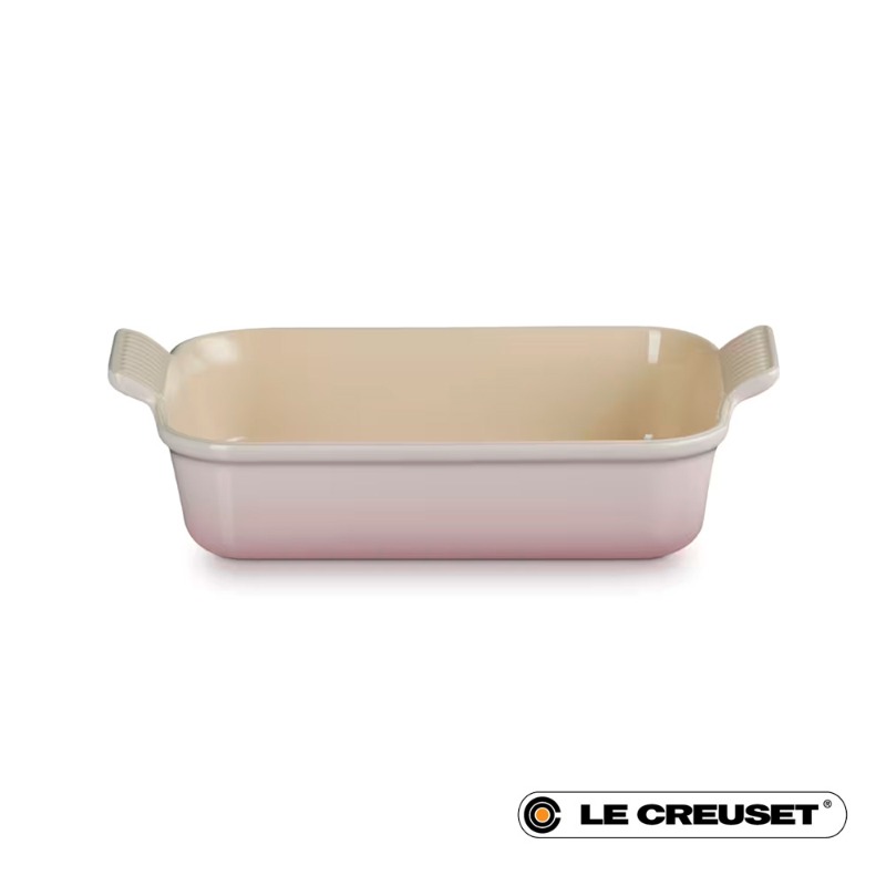 26CM HERITAGE RECTANGULAR BAKING DISH STONEWARE - SHELL PINK