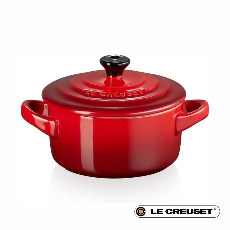 10CM STONEWARE MINI COCOTTE - CERISE