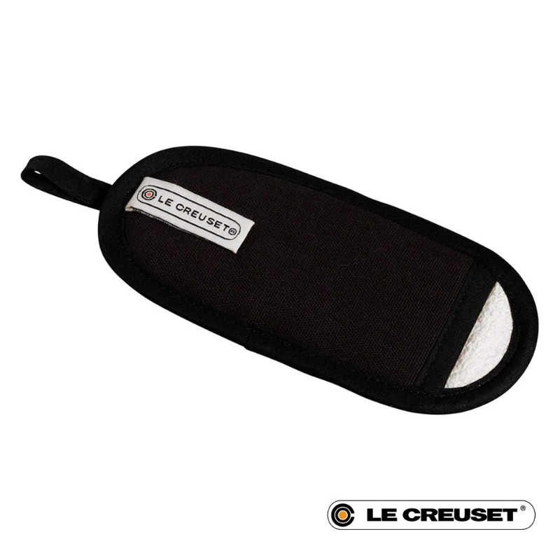 LAYERED TEXTILE HANDLE GLOVE - BLACK