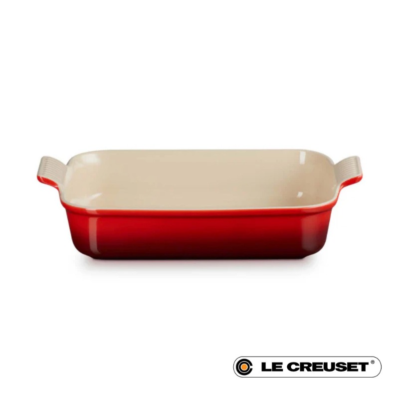 32CM HERITAGE RECTANGULAR BAKING DISH STONEWARE - CERISE