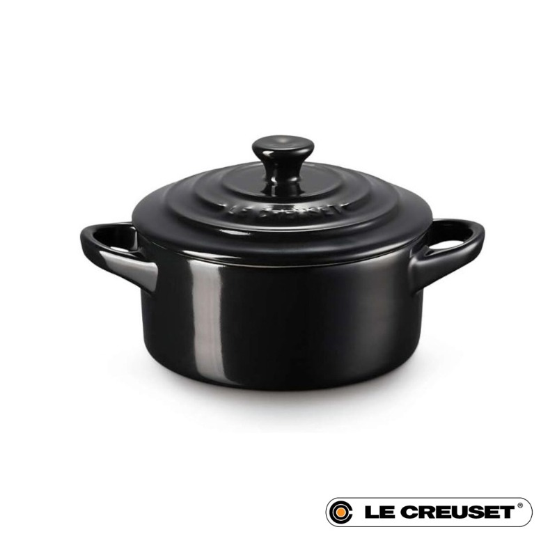 10CM STONEWARE MINI COCOTTE - BLACK ONYX