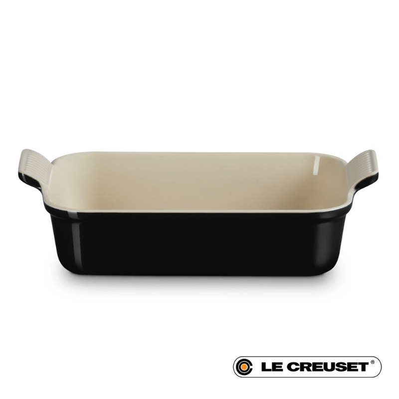 32CM HERITAGE RECTANGULAR BAKING DISH STONEWARE - BLACK ONYX