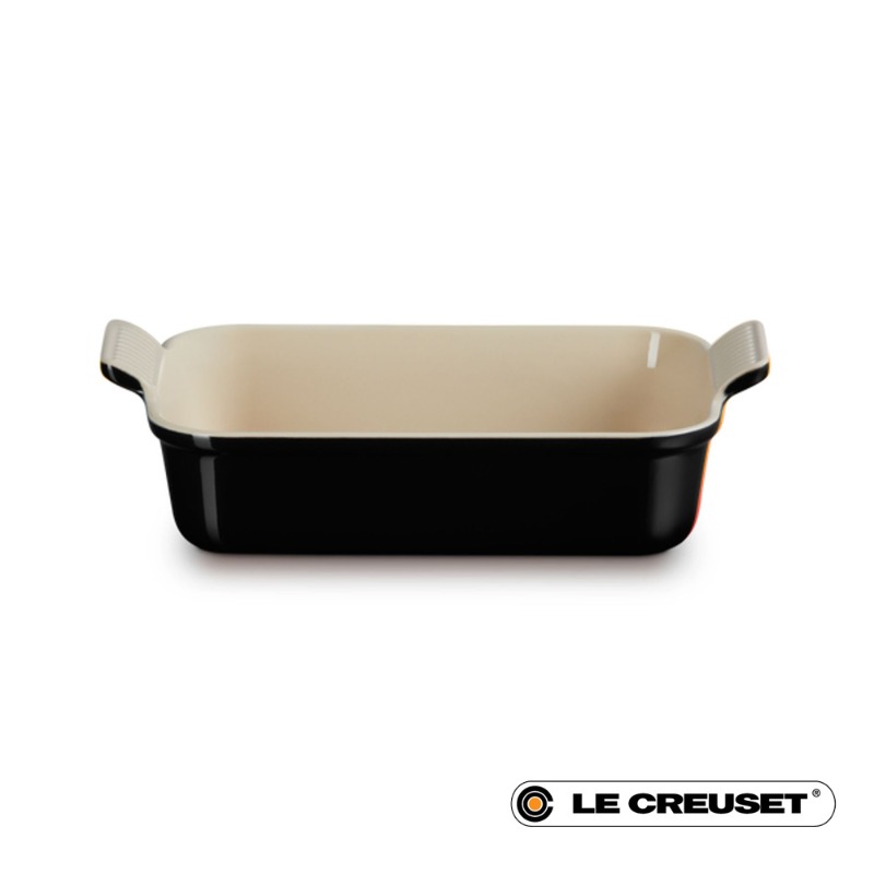 26CM HERITAGE RECTANGULAR BAKING DISH STONEWARE - BLACK ONYX