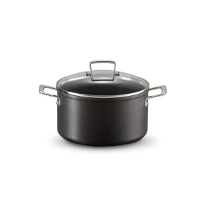24cm Toughened Non-Stick Deep Casserole with Glass...