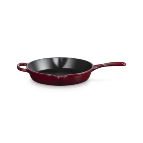 26cm CAST IRON DEEP SKILLET - GARNET