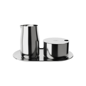 MILK & SUGAR SET - STAINLESS STEEL POLISHED
