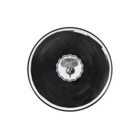 DESSERT PLATE BLACK HERBARIAE