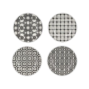 SET 4 DESSERT PLATES CALCADA PORTUGUESA