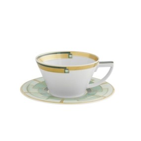 TEA CUP WITH SAUCER EMERALD