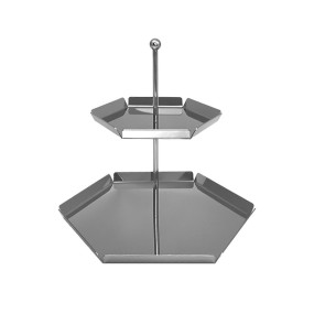 2 TIER STAND STAINLESS STEEL