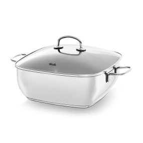 ROASTER SQUARE WITH GLASS LID - 28cm