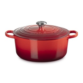 SIGNATURE ROUND CASSEROLE/OVEN 28CM CERISE SS KNOB