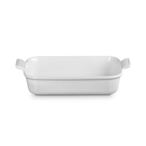 HERITAGE RECTANGULAR DISH WHITE