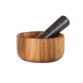 MORTAR TARU ACACIA WOOD GRANITE