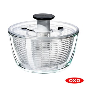GLASS SALAD SPINNER
