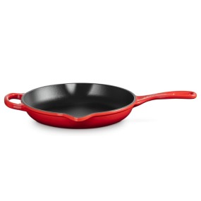 23CM SIGNATURE CAST IRON ROUND SKILLET - CERISE