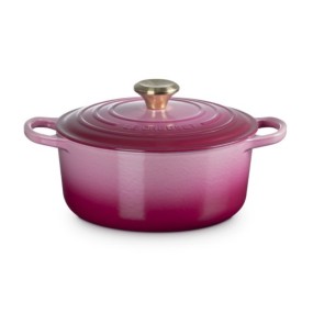 24CM SIGNATURE ENAMELLED CAST IRON ROUND CASSEROLE...