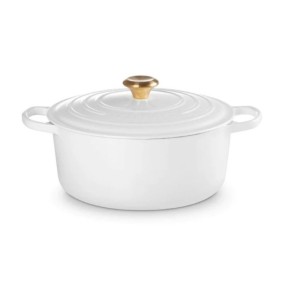 28CM SIGNATURE ENAMELLED CAST IRON ROUND CASSEROLE...
