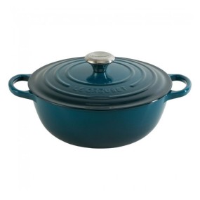 26CM SIGNATURE CAST IRON SOUP POT - DEEP TEAL