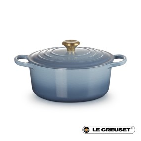 26CM SIGNATURE ROUND CASSEROLE GOLD KNOB - CHAMBRA...