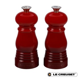 PETITE SALT & PEPPER MILL SET - CERISE