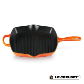 26CM SIGNATURE CAST IRON SQUARE GRILLIT - VOLCANIC