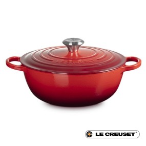 26CM SIGNATURE CAST IRON SOUP POT - CERISE