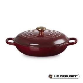 30CM SIGNATURE CAST IRON BRAISER - GARNET