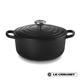 20CM SIGNATURE ENAMELLED CAST IRON ROUND CASSEROLE...