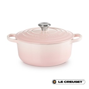 20CM SIGNATURE ENAMELLED CAST IRON ROUND CASSEROLE...