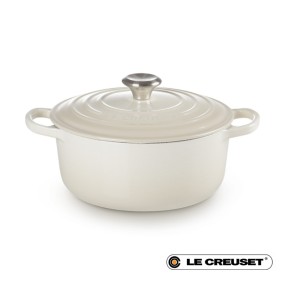20CM SIGNATURE ENAMELLED CAST IRON ROUND CASSEROLE...