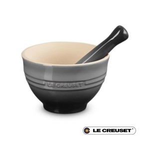 300ML STONEWARE MORTAR & PESTLE - FLINT