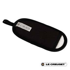 LAYERED TEXTILE HANDLE GLOVE - BLACK