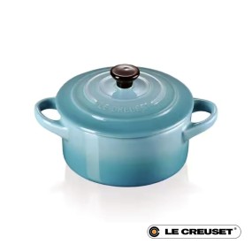 10CM STONEWARE MINI COCOTTE - TEAL