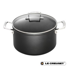 24CM TOUGHENED NON-STICK DEEP CASSEROLE WITH GLASS...