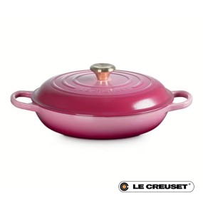 30CM SIGNATURE CAST IRON BRAISER - BERRY