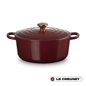 28CM SIGNATURE ENAMELLED CAST IRON ROUND CASSEROLE...