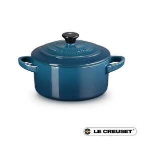 10CM STONEWARE MINI COCOTTE - DEEP TEAL