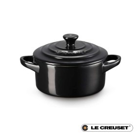 10CM STONEWARE MINI COCOTTE - BLACK ONYX